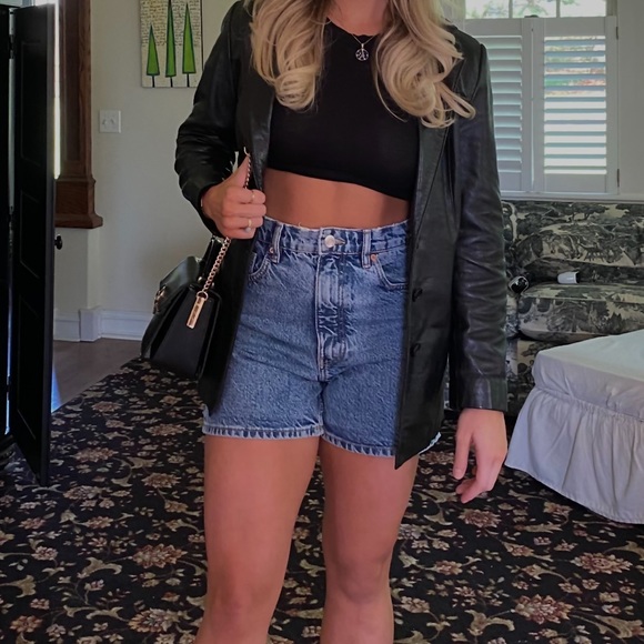 ZARA denim jean shorts size 4 - Picture 4 of 4